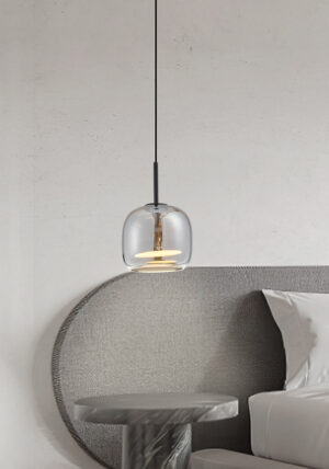AURA Pendant LED Lamp – Grey/Black (260x240 mm, 12W)