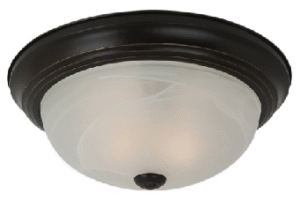 CLARA SERIES ,FLUSH MOUNT CEILING LIGHT FIXTURE. X 2 BULBS